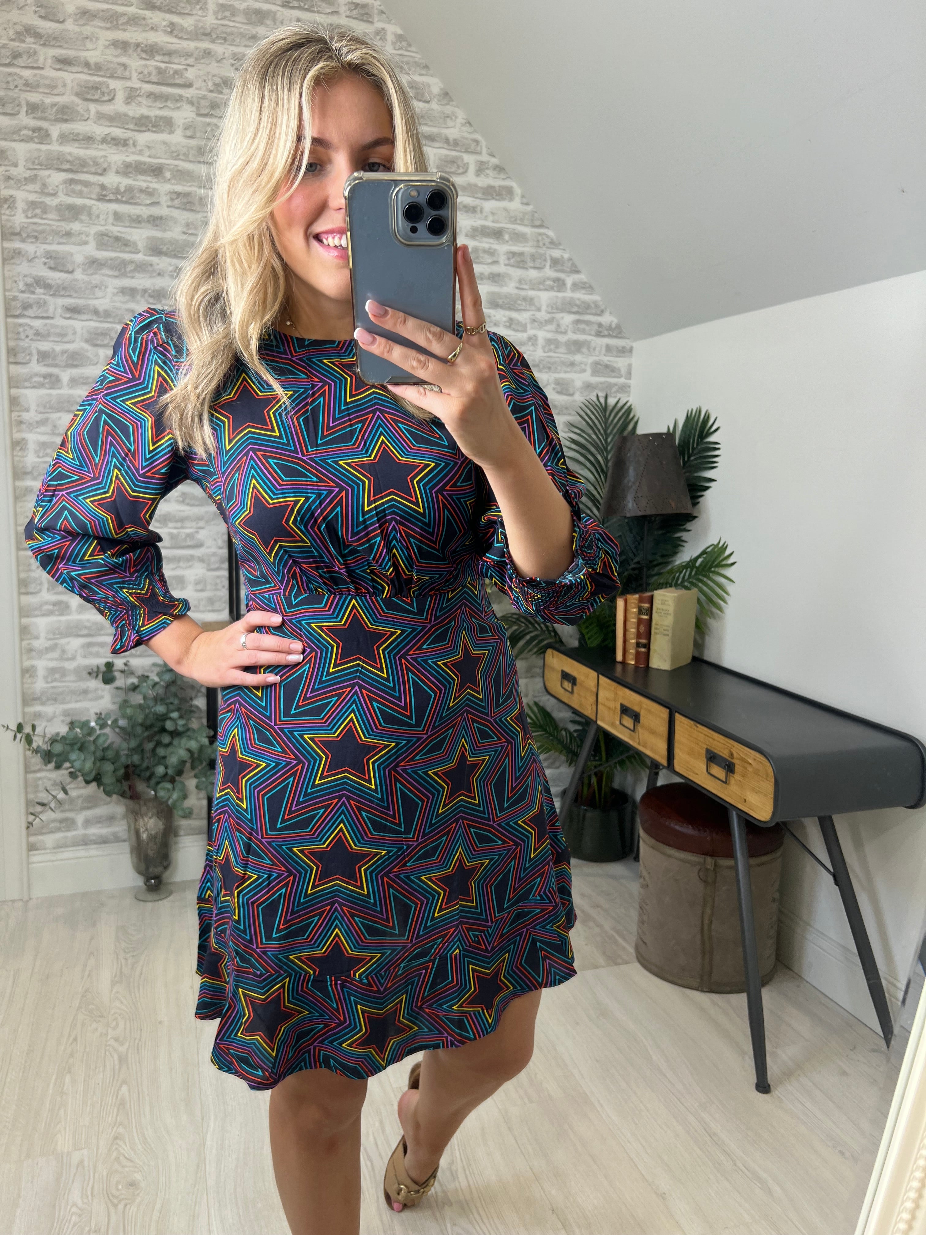 Sugarhill Brighton Lorelei Star Dress In Multi