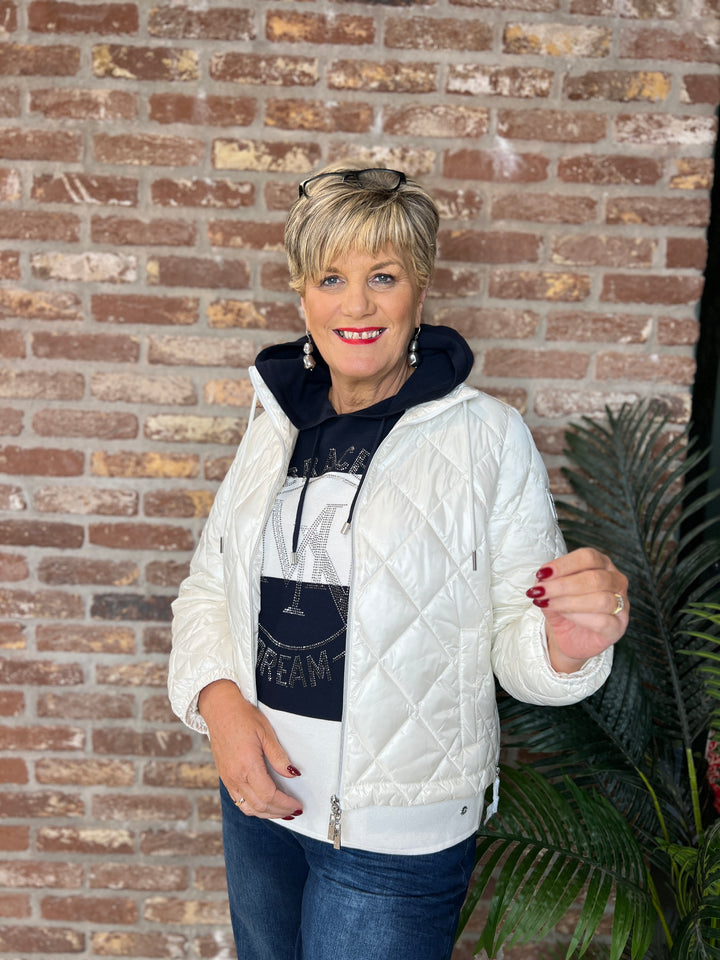 Monari Striped Pullover In Marine