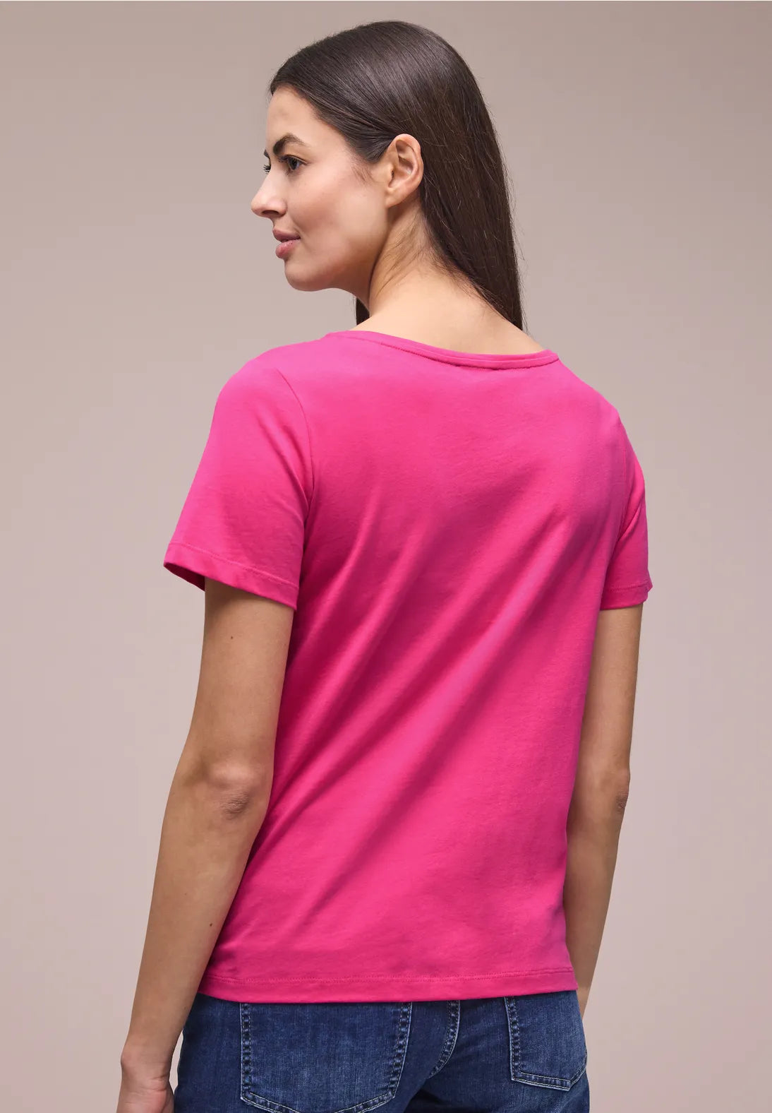 Street One Print T-shirt In pink
