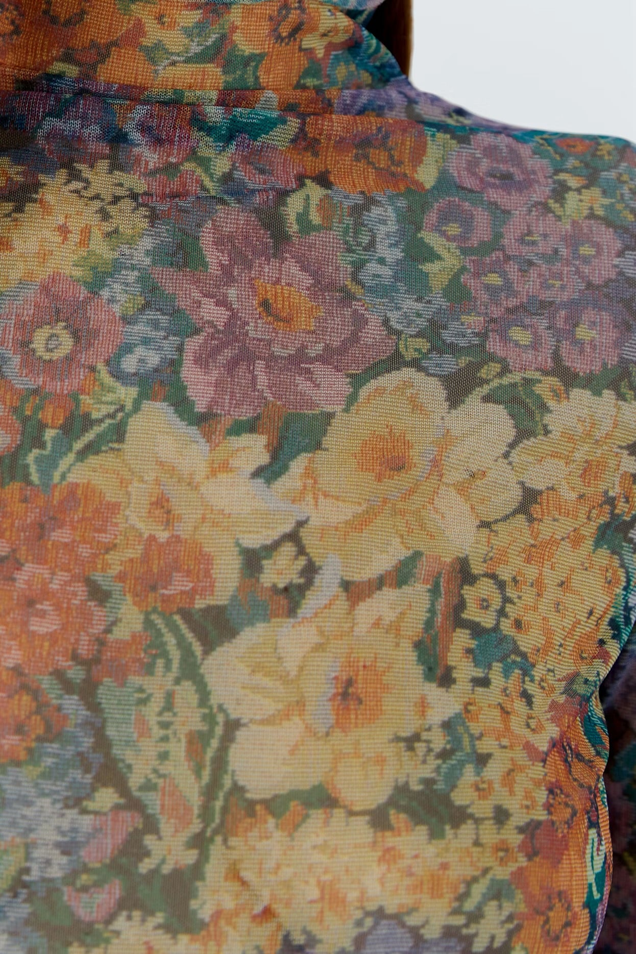 Oui Long sleeve top In Lilac yellow
