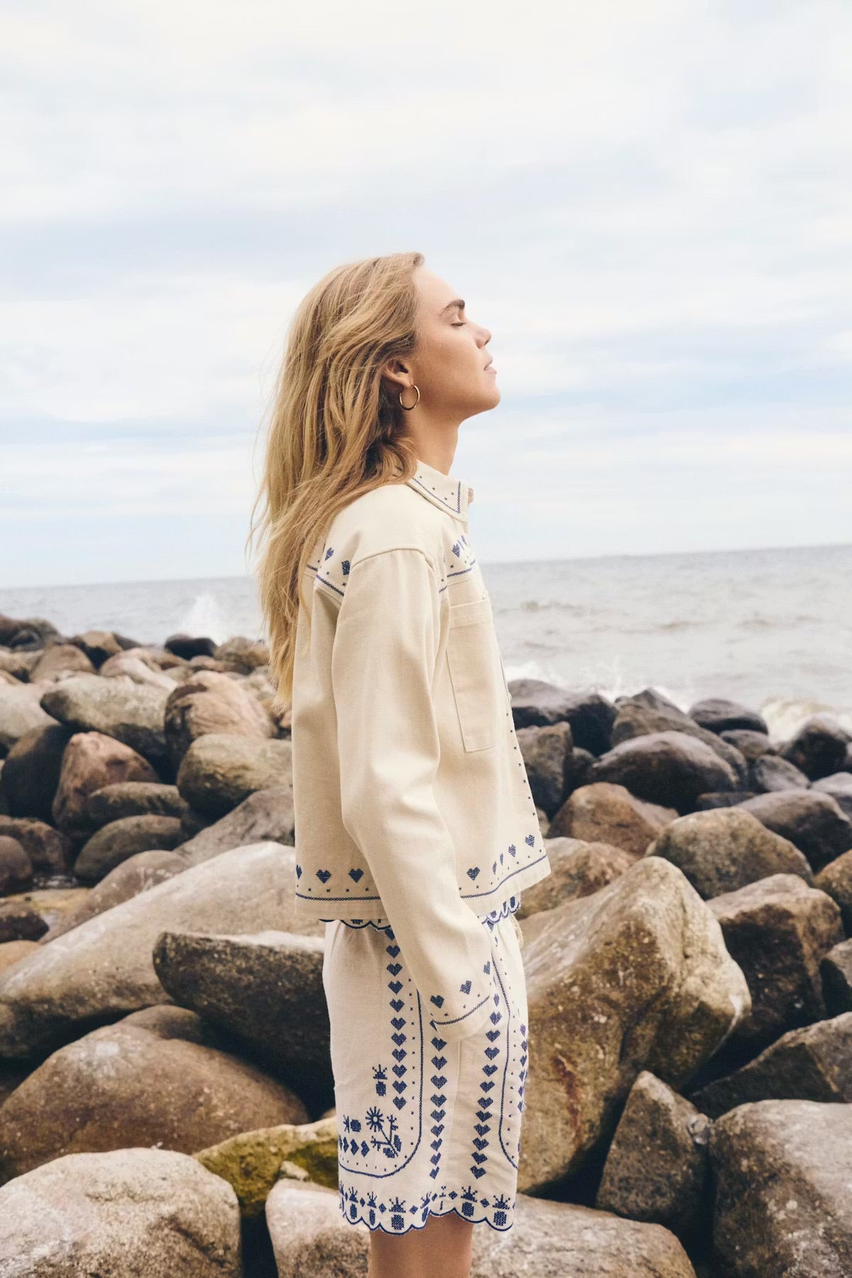 Saint Tropez Jacket in Turtledove White