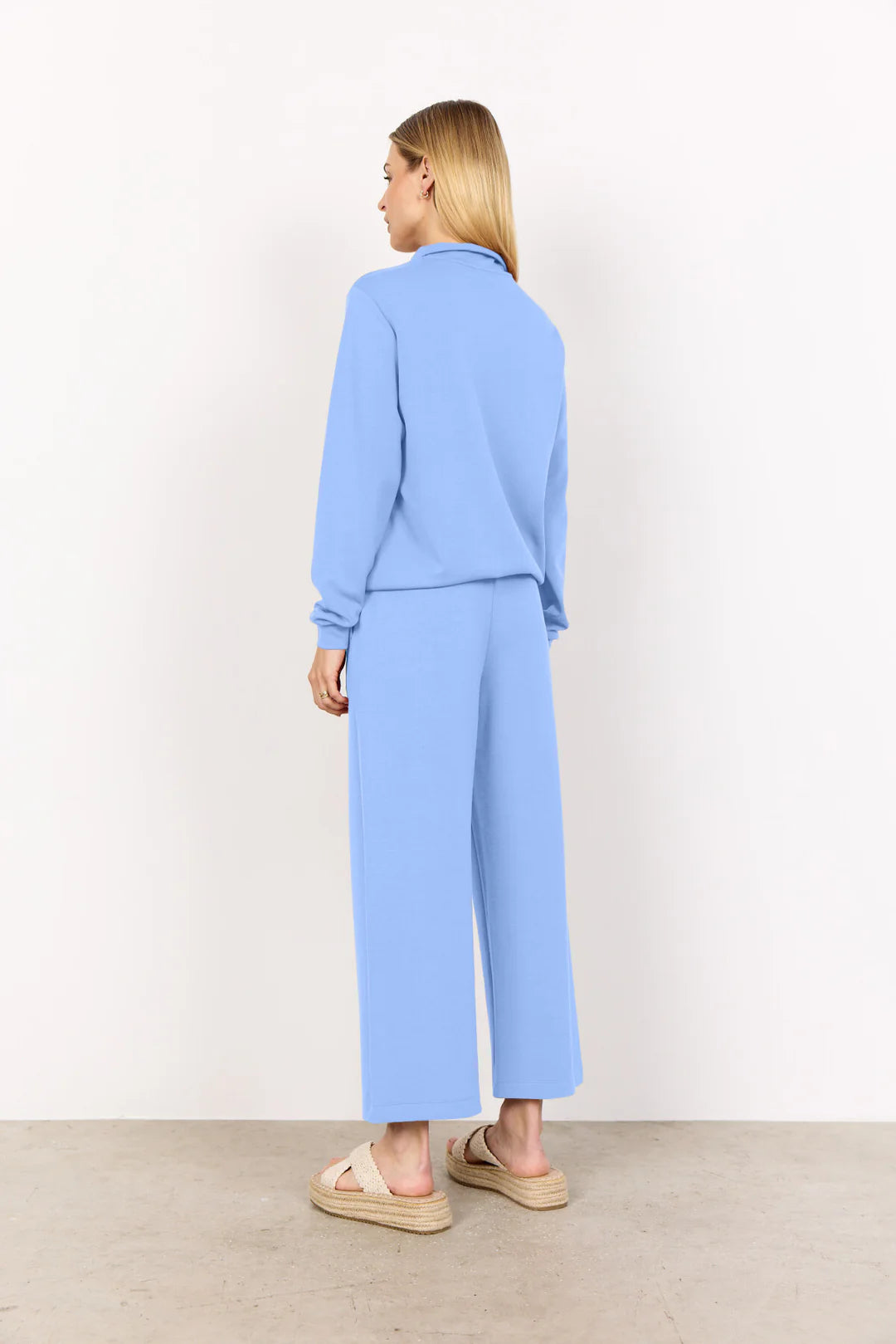 Soya Concept Banu zipped Sweatshirt In Light Blue