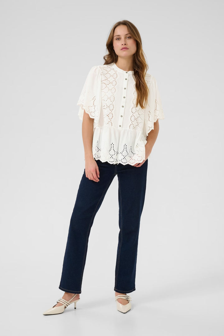Culture Cuhawaii Blouse In White