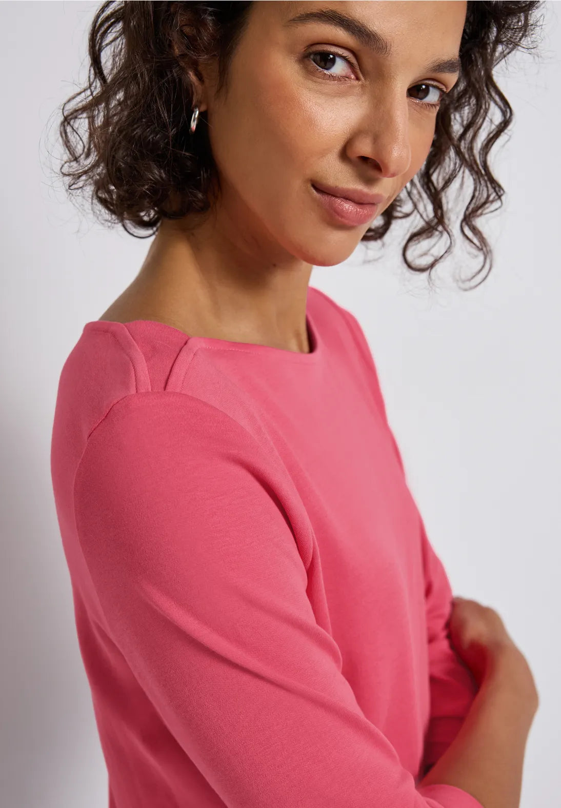 Street One Boat neckline Top In Sugar Coral