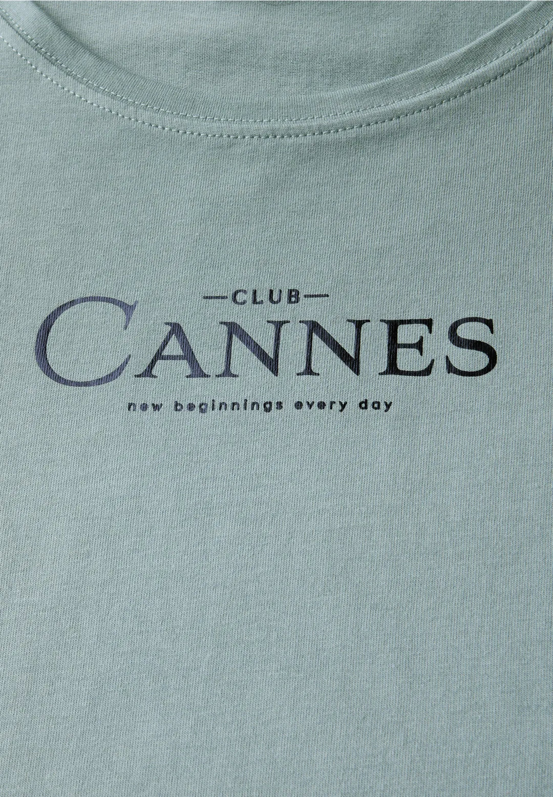 Street One Wording T-shirt In Arona Blue