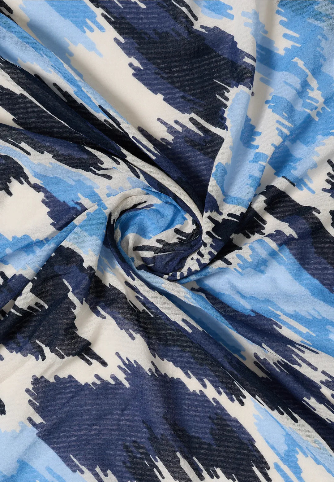 Cecil Print Cloth Scarf In Universal Blue