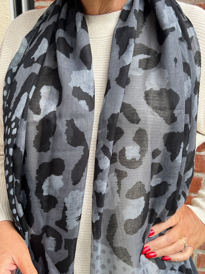 Soya Concept Shada Scarf In Black Multi