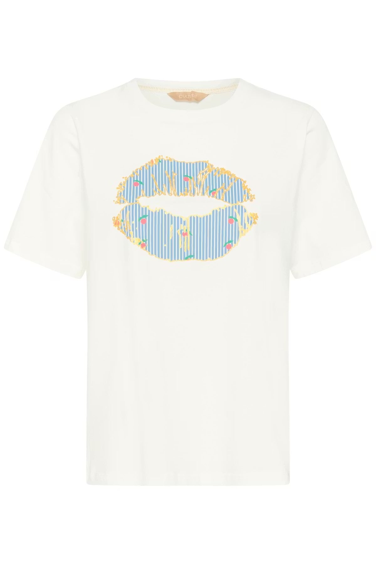 Culture Lip T-shirt In Spring Gardenia