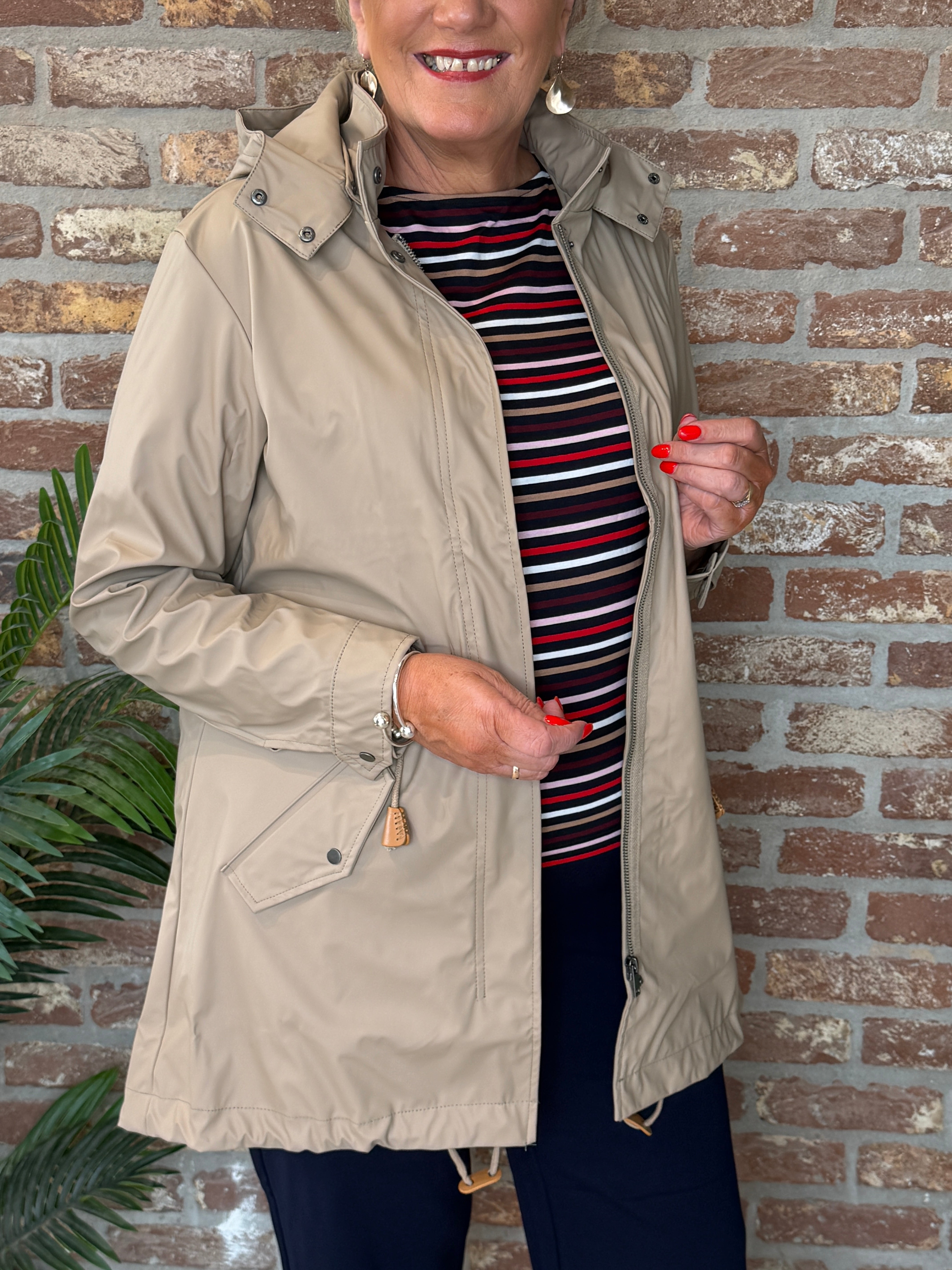 Alexa raincoat in camel