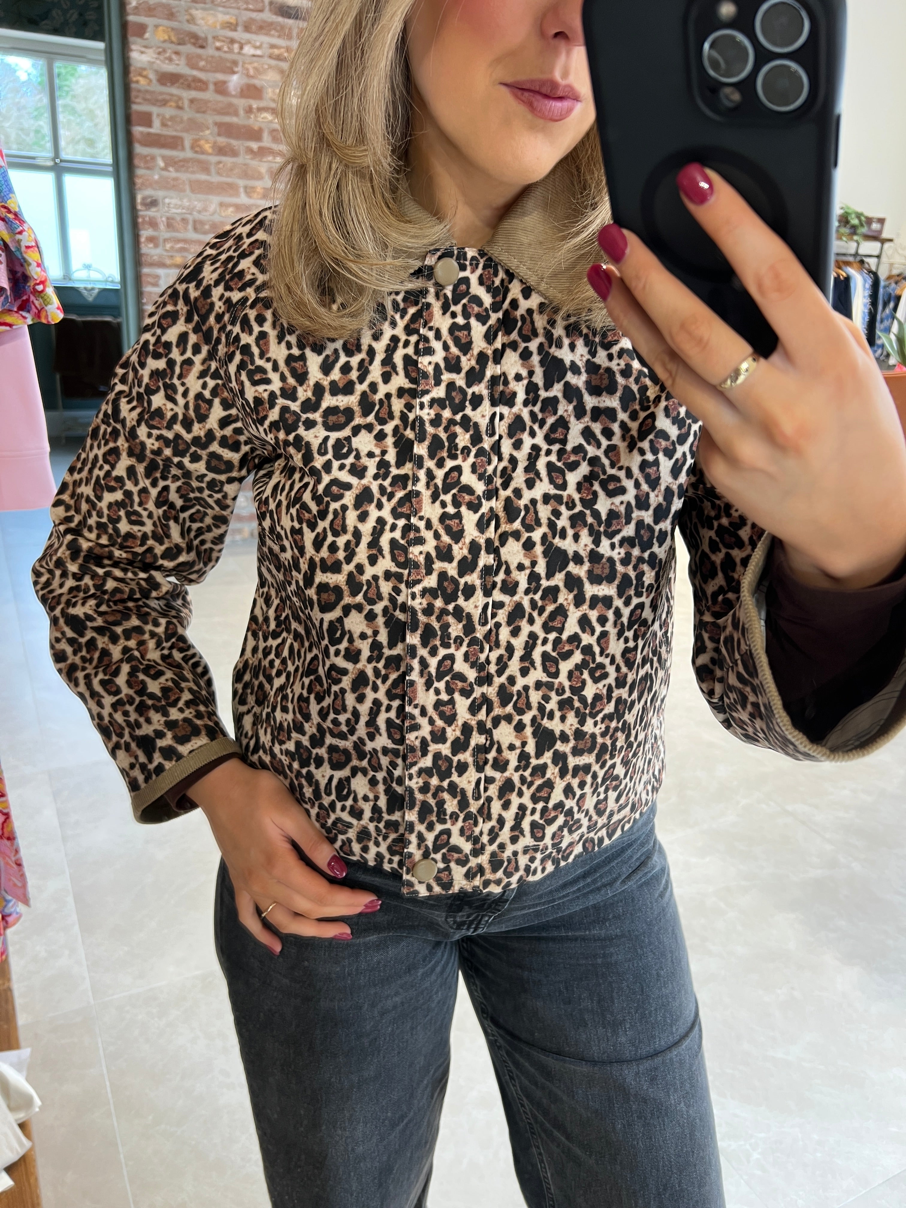 Saint Tropez Leo Jacket In Black Multi