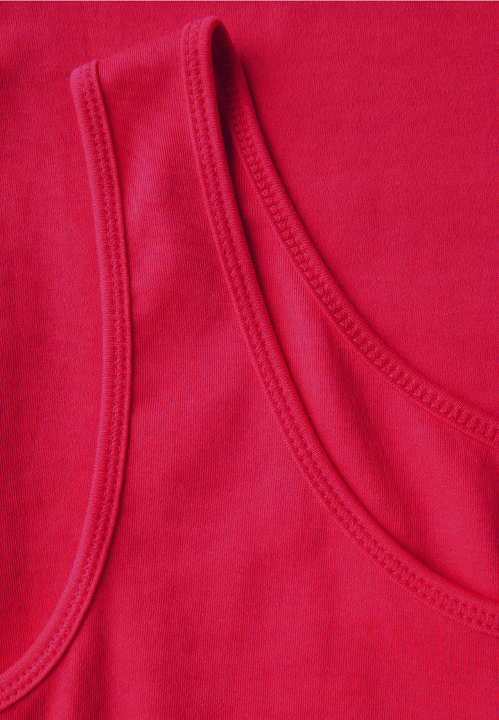 Cecil Linda Vest Top In Glazed Apple Red