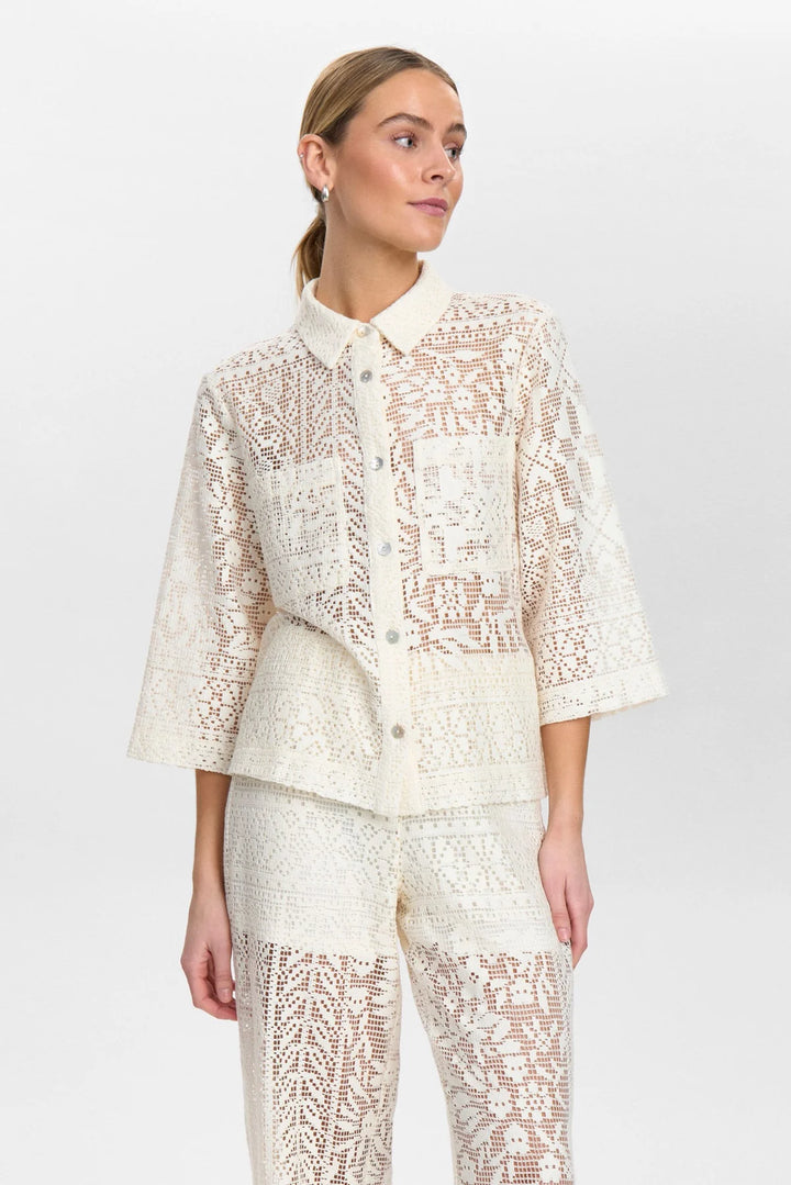 Nümph Nuwivki Shirt In Cloud Dancer