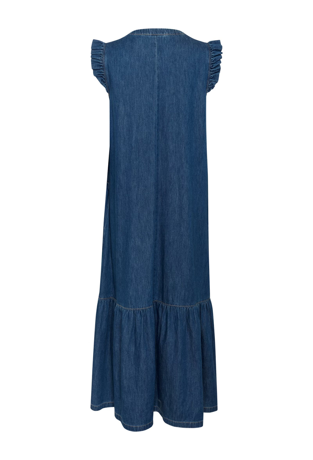 Culture Cuberteline Denim Dress In Dark Blue Wash