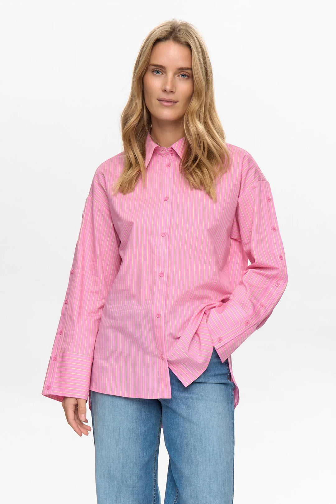Nümph Nualica Shirt In Fuchsia Pink