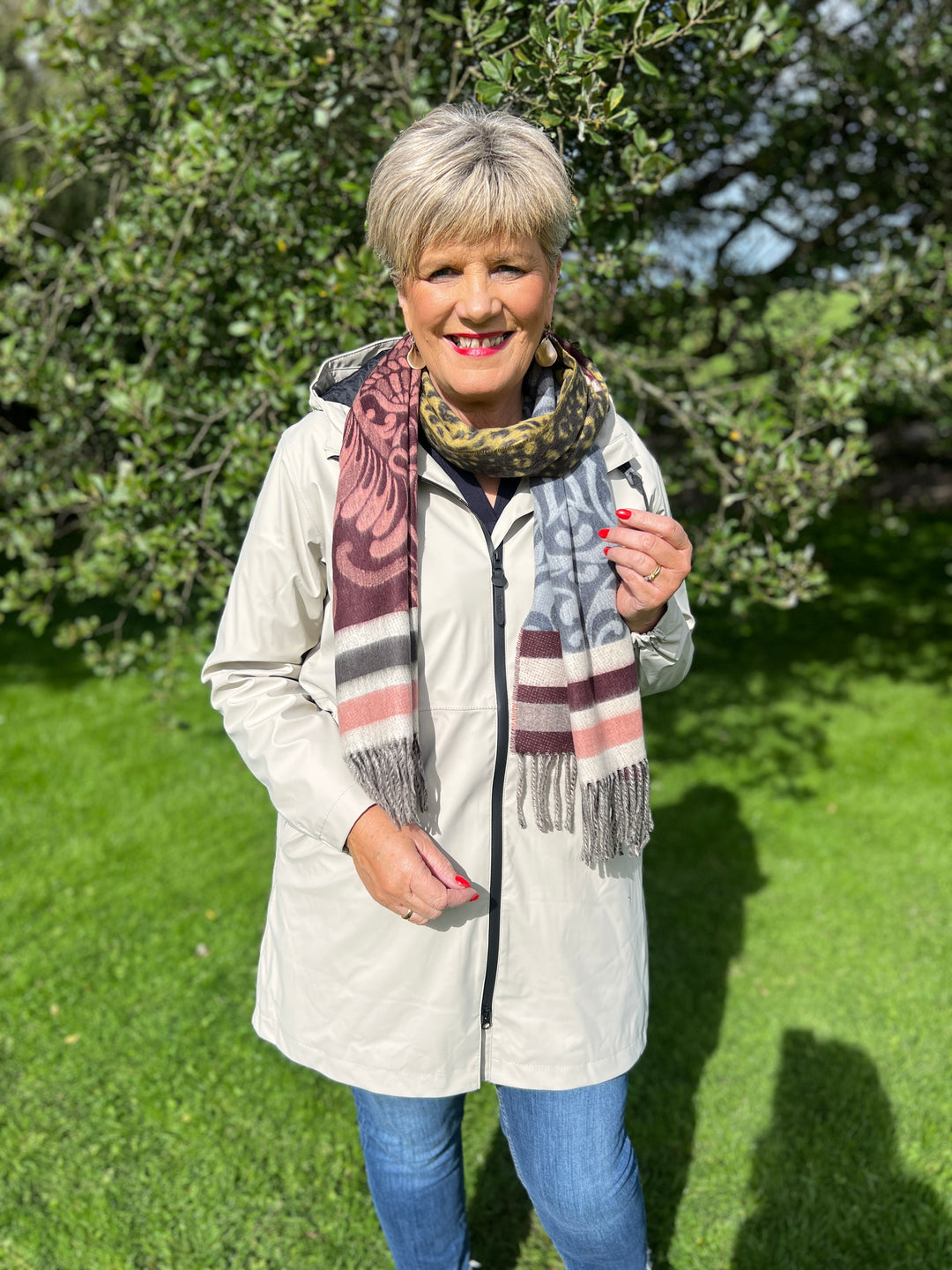 Tanta vand raincoat in Stone Grey