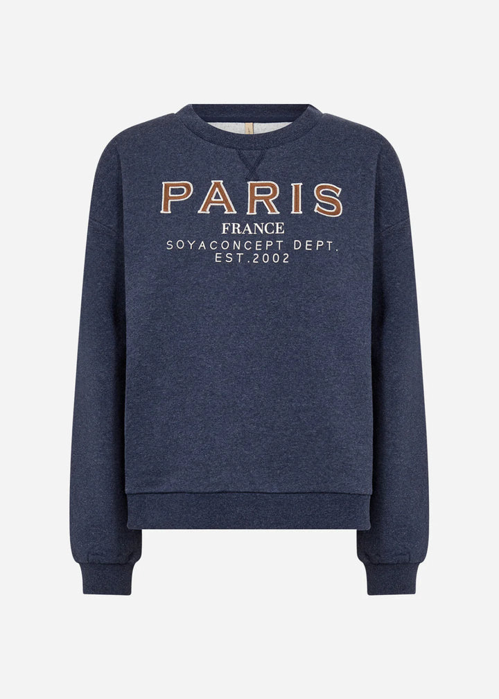 Soya Angelin Paris Sweatshirt In Navy