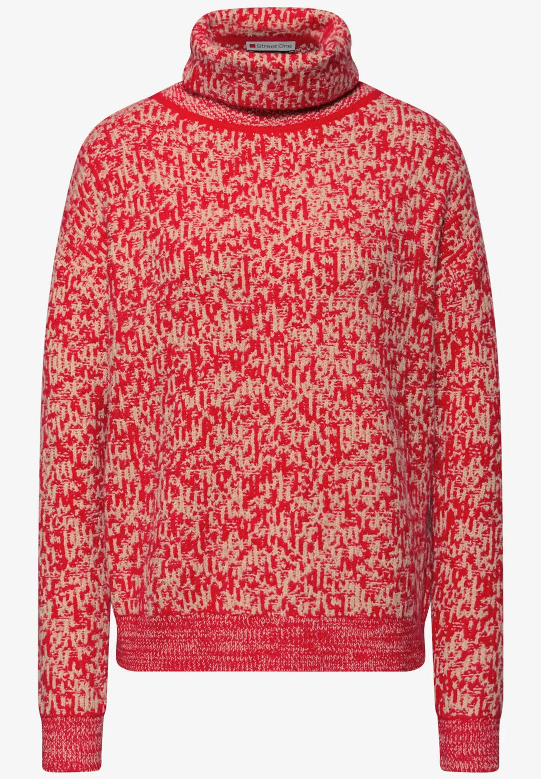 Street One Two Tone Pullover In Racing Red