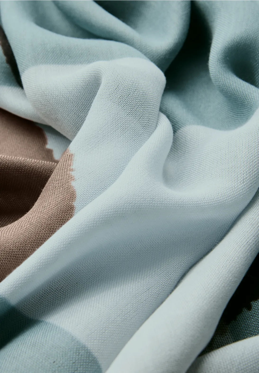Street One Print Scarf In Arona Blue