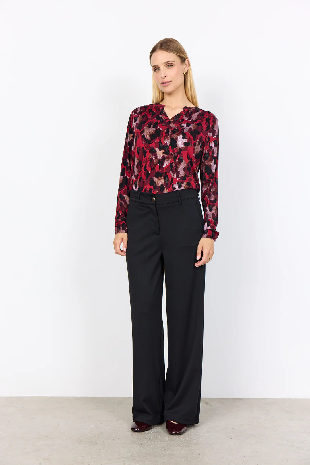 Soya Concept Marcia Top In Red Multi