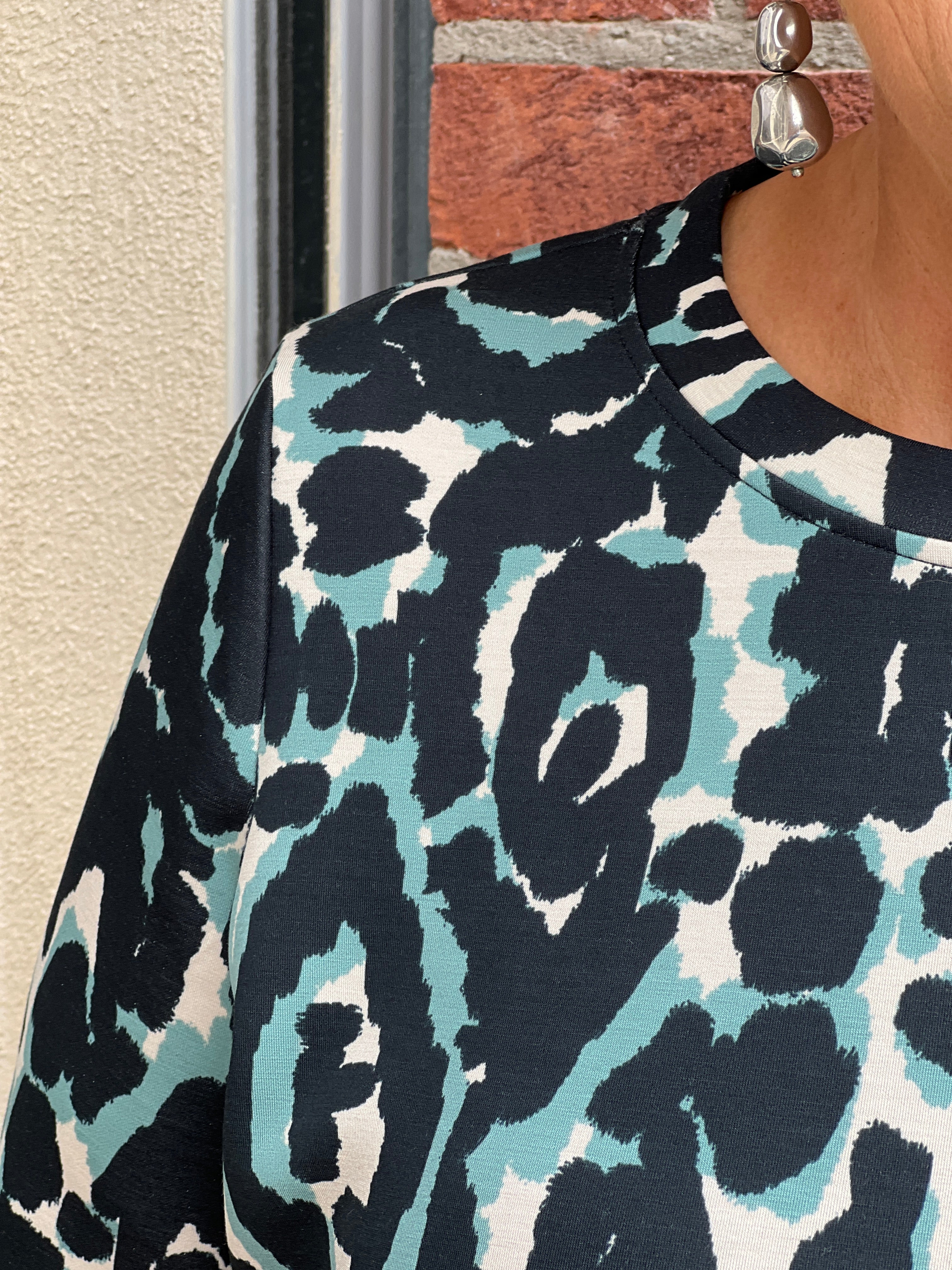 Cecil Soft Touch T-shirt In Ink Green