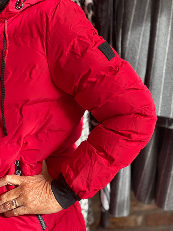 Street One Padded Coat In Carpet Red