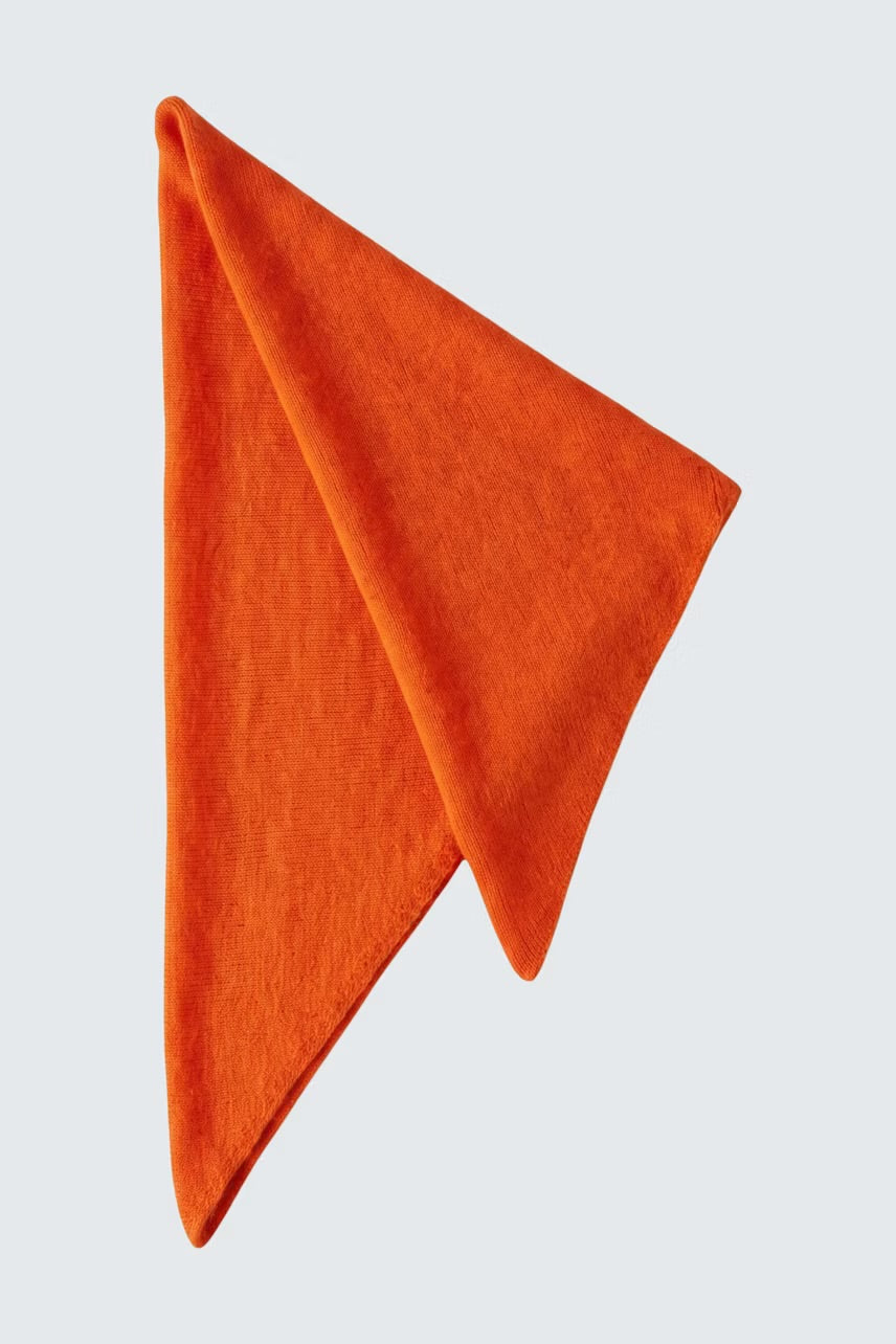 Triangle scarf in orange