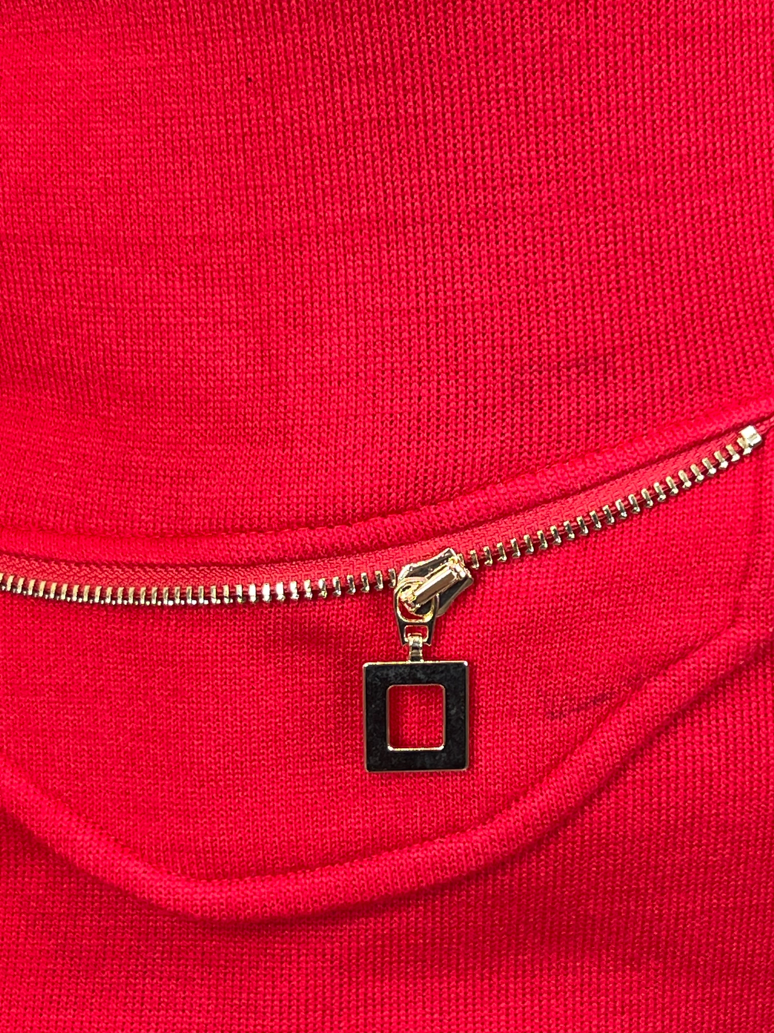 Peruzzi Zip Pocket Knit In Red