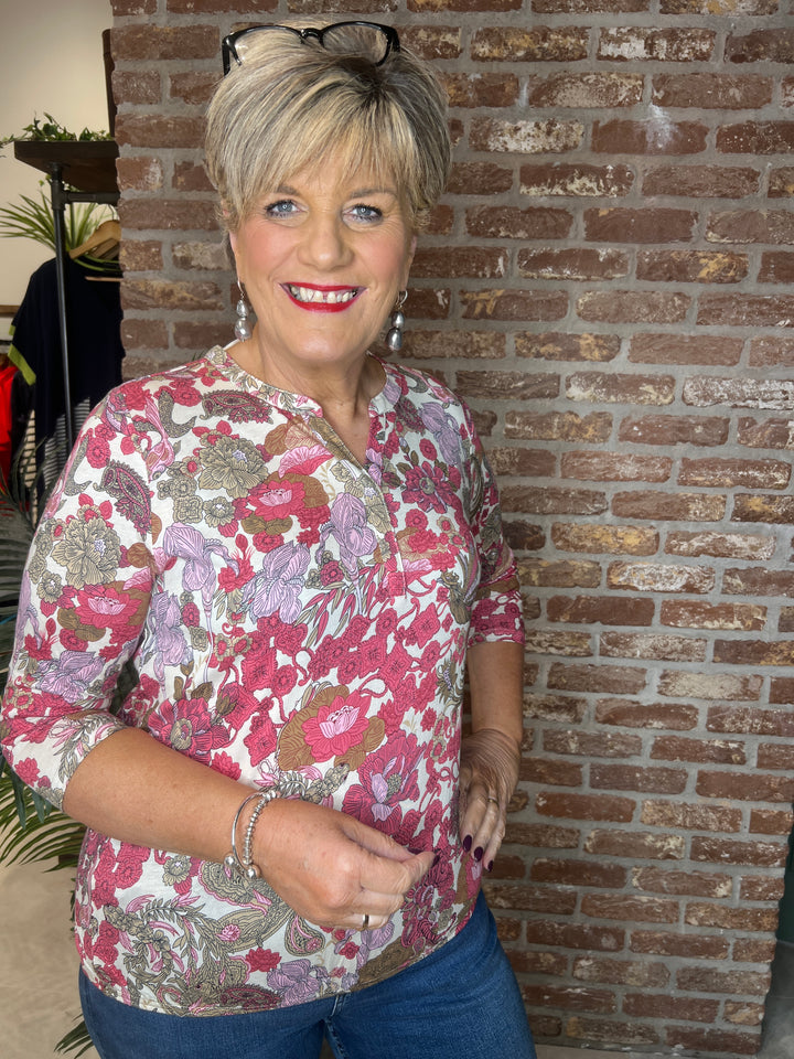 Soya Concept Paisley Felicity Top In Pink