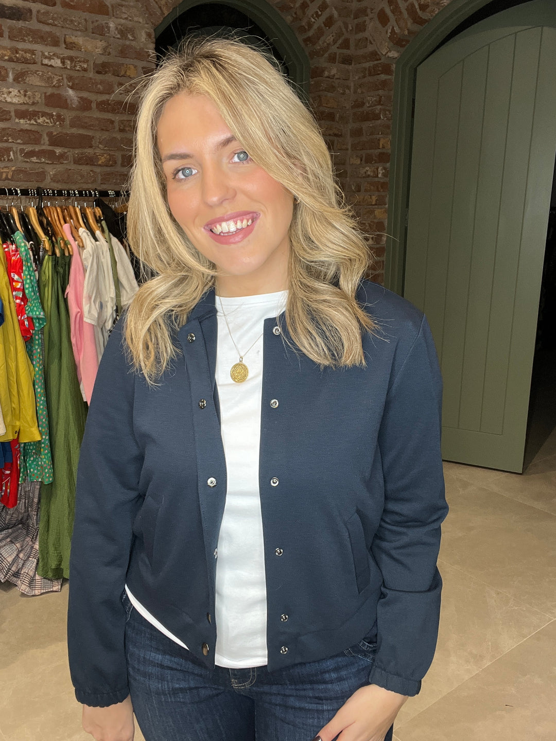 Street One Bomber Jacket In Navy