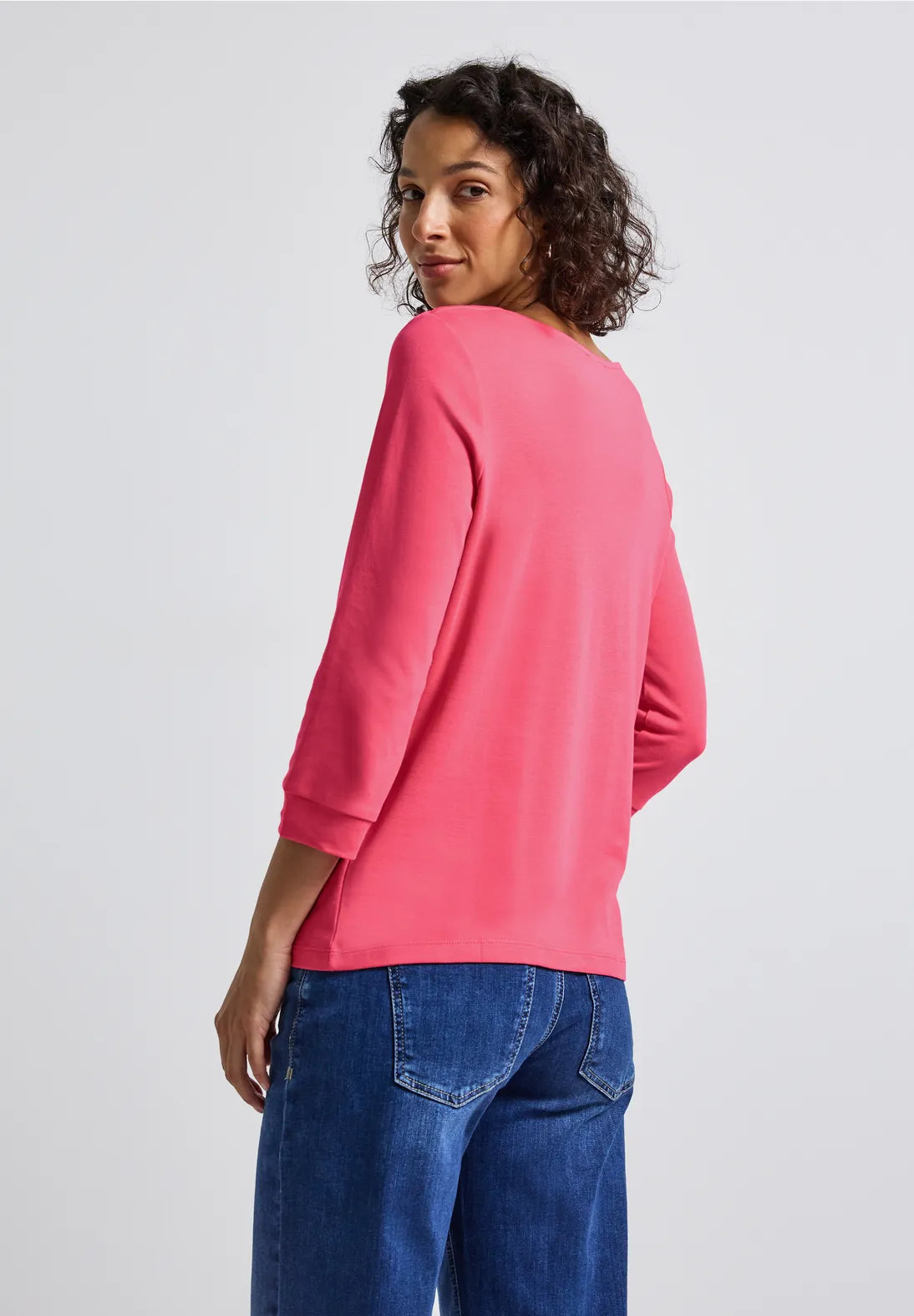 Street One Boat neckline Top In Sugar Coral