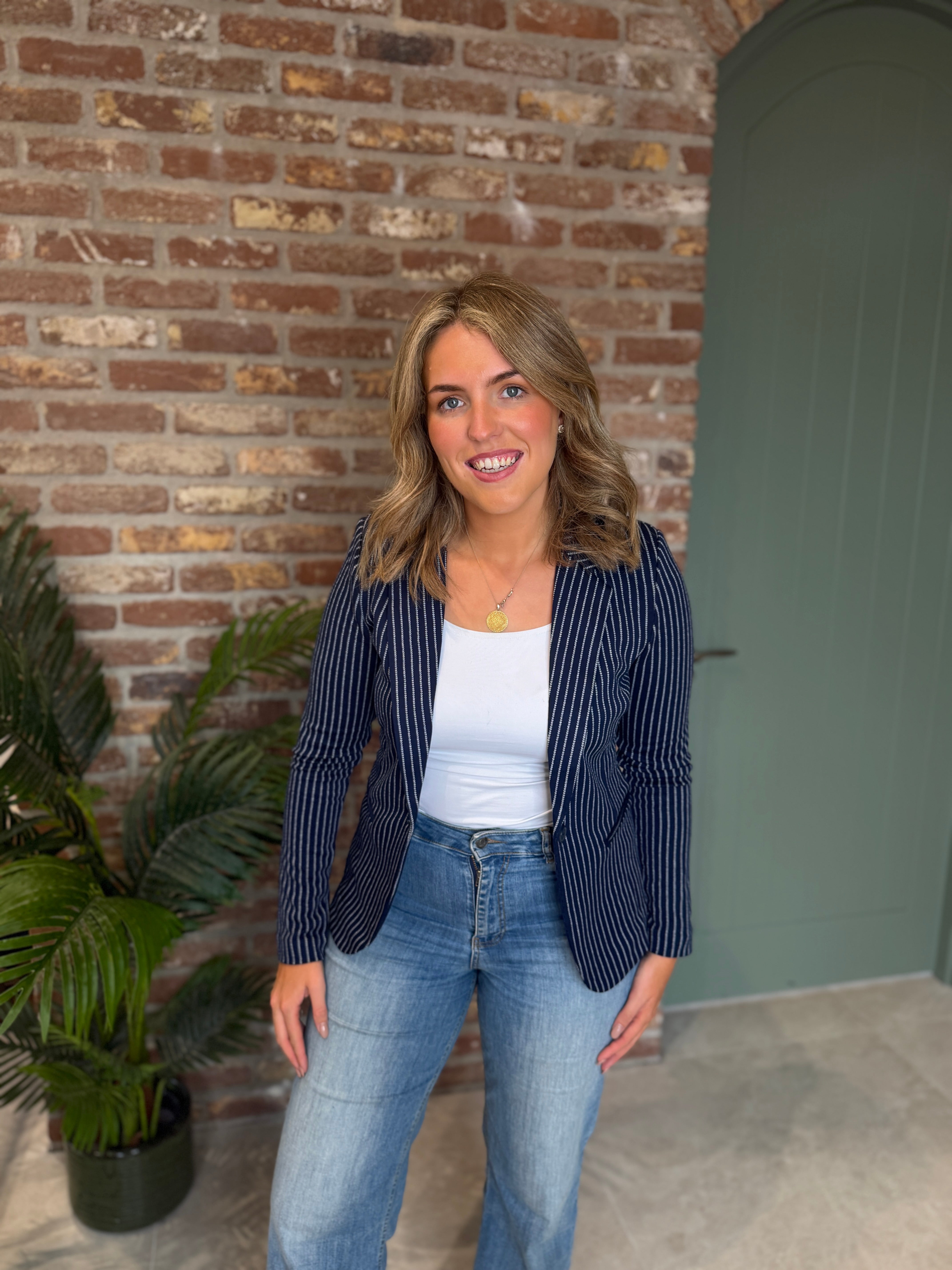 Ihmanse striped blazer In Martime blue