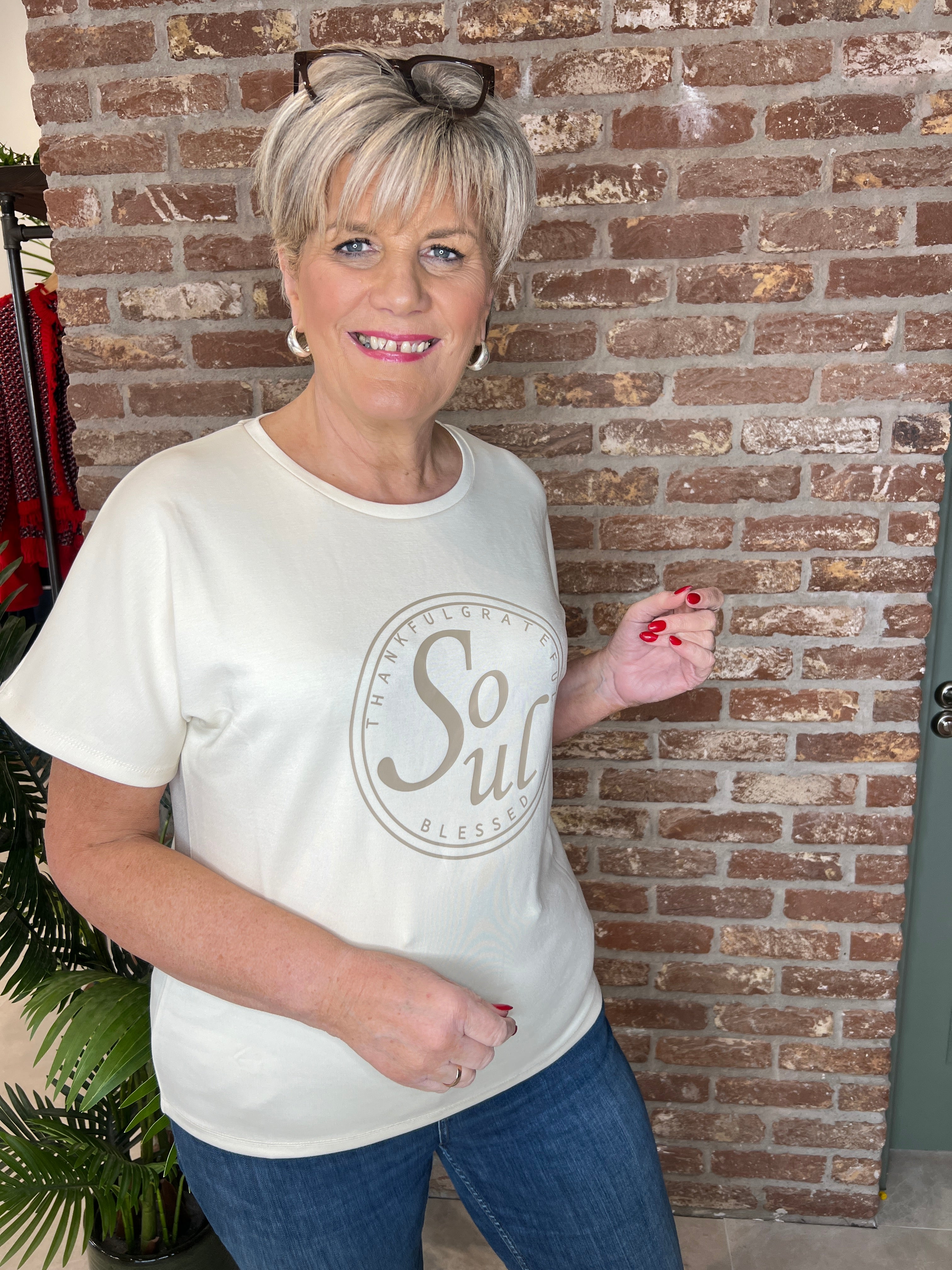 Soya Concept Banu t-shirt In cream