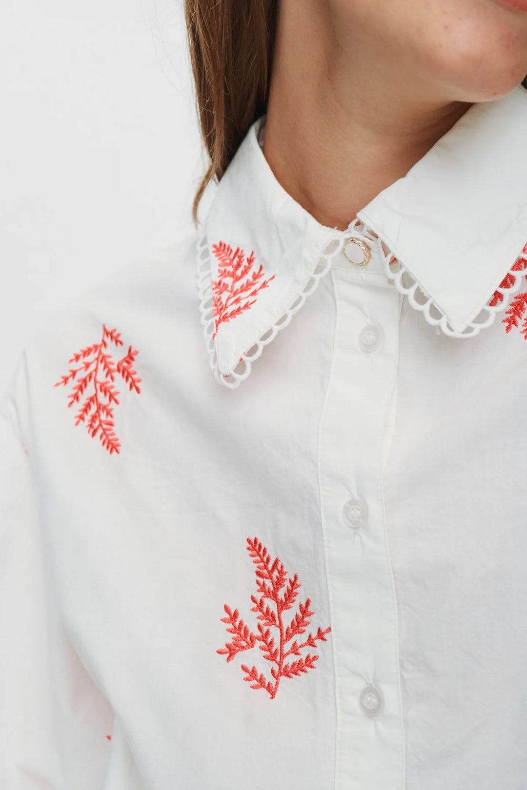 Nümph Nubally Shirt In Pink Lemonade