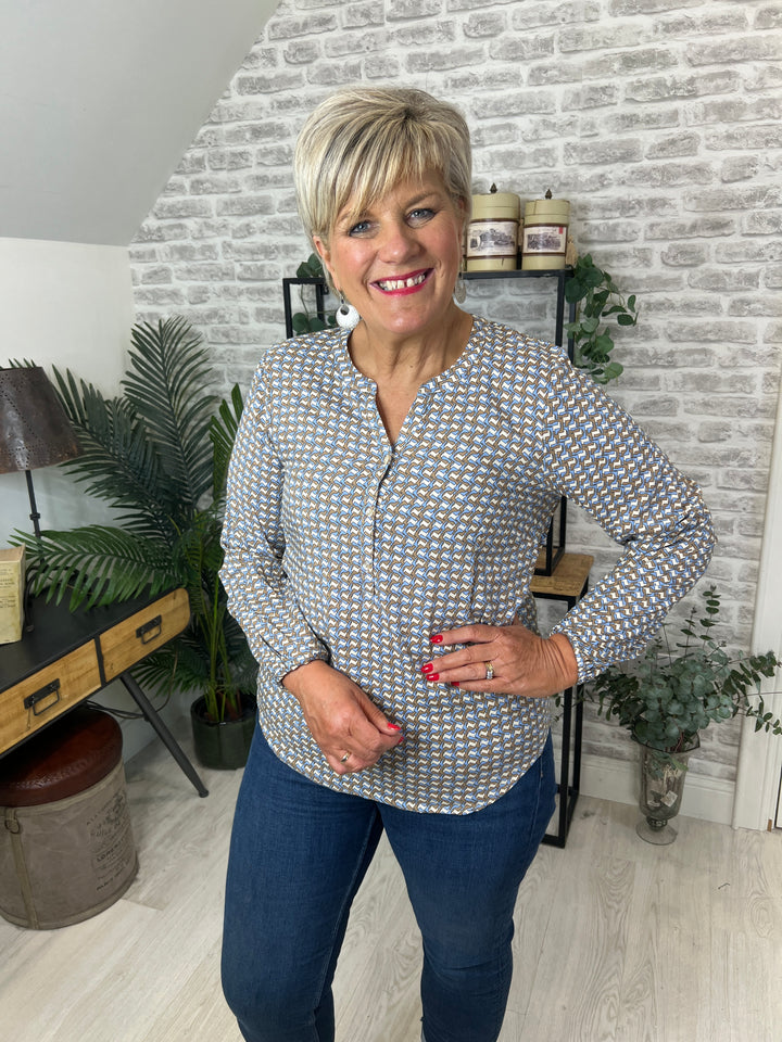 Soya Concept Obria Blouse In Air Blue