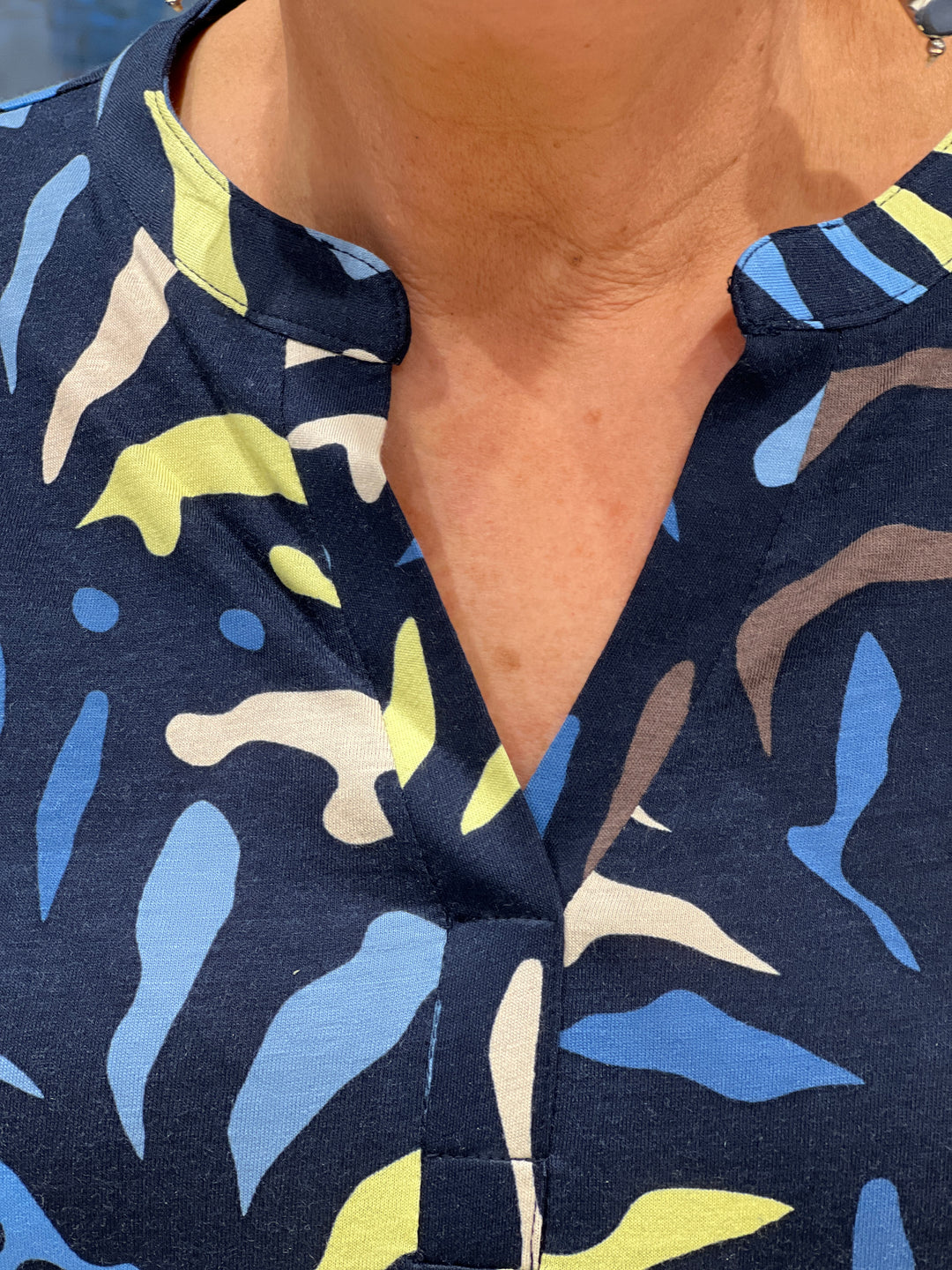 Cecil Multi Top In Universal Blue