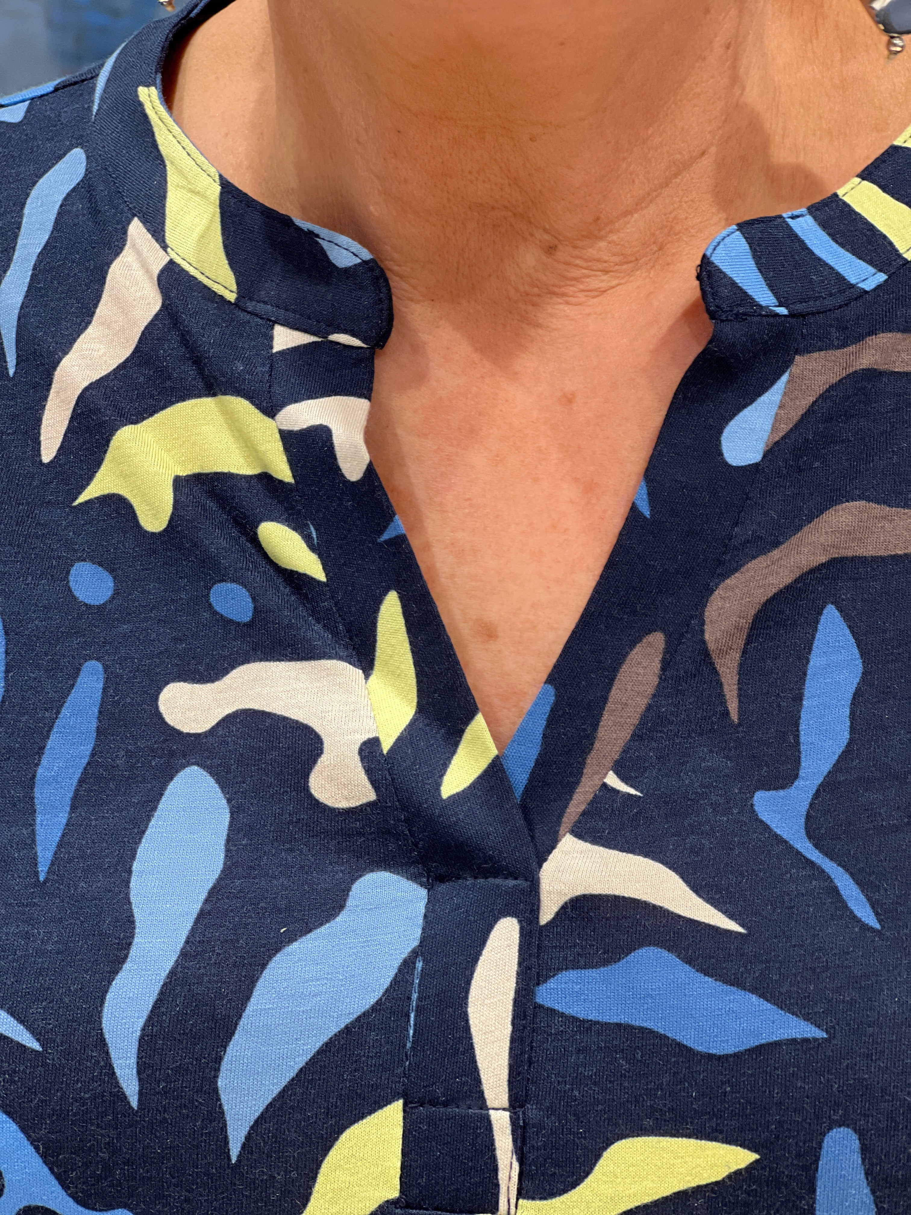 Cecil Multi Top In Universal Blue