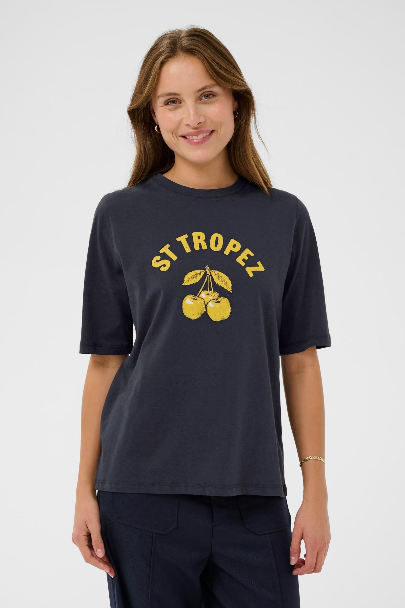 Saint Tropez Lemon T-shirt In night sky