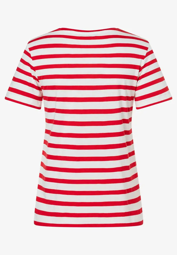 More & More T-shirt With Stripes In Red