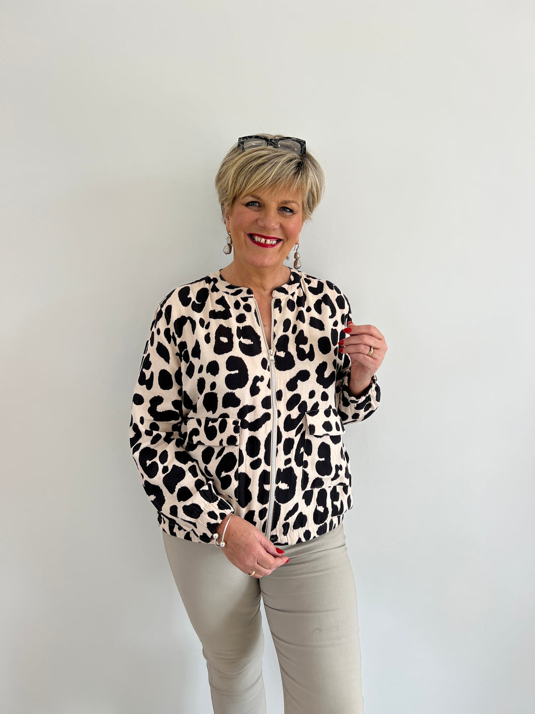 Street One Muslin Jacket In Coastal Beige