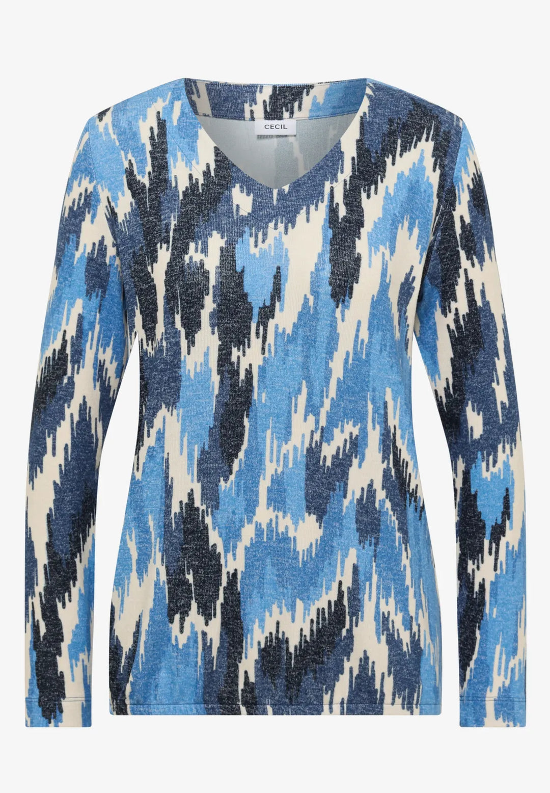 Cecil v-neck jumper In Universal Blue