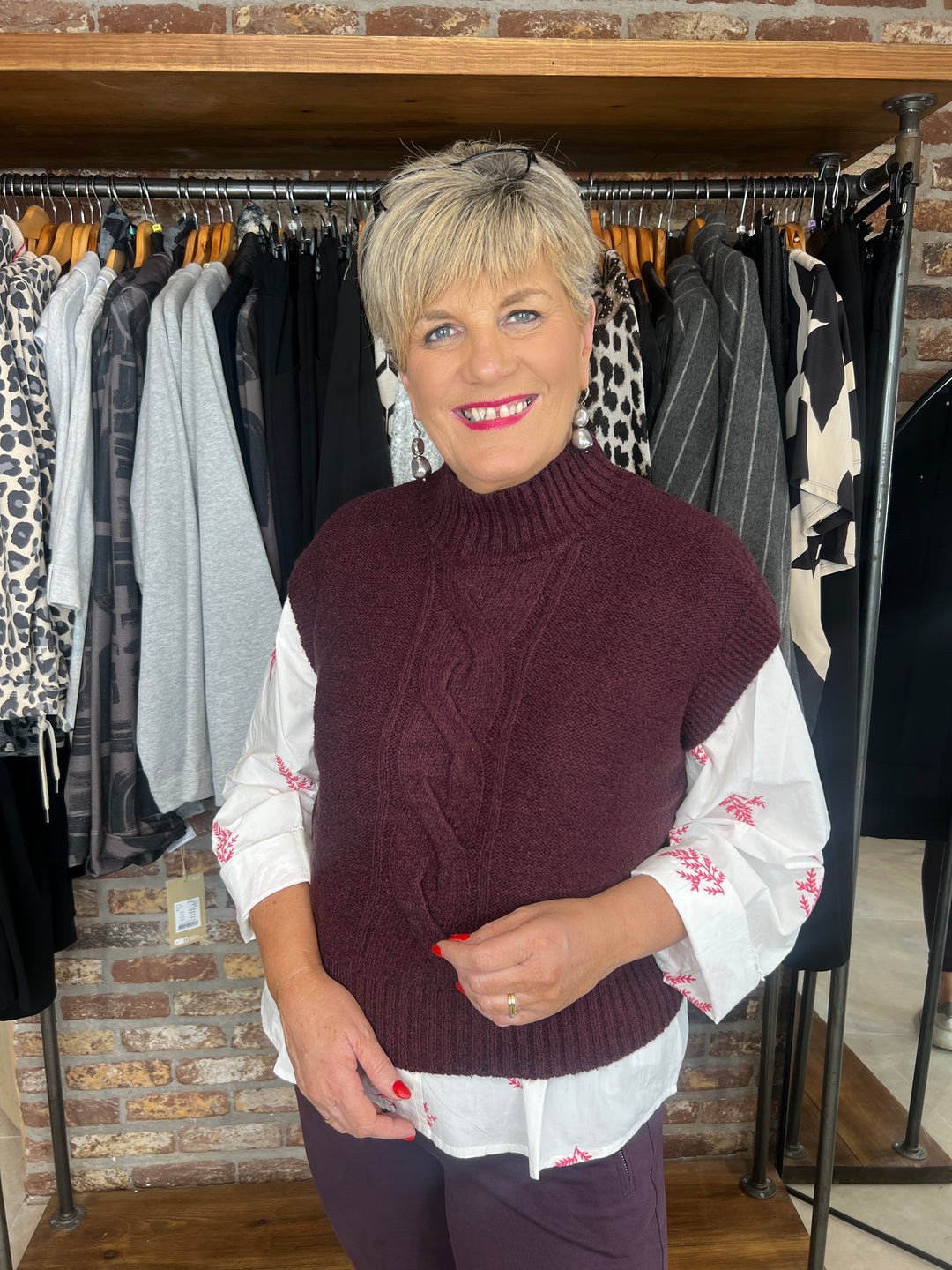 Nümph Nucally Pullover In Wine