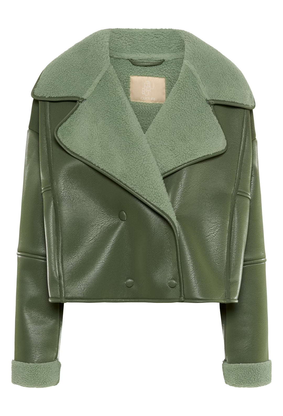 Culture Culenny Aviator Jacket In Rifle Green