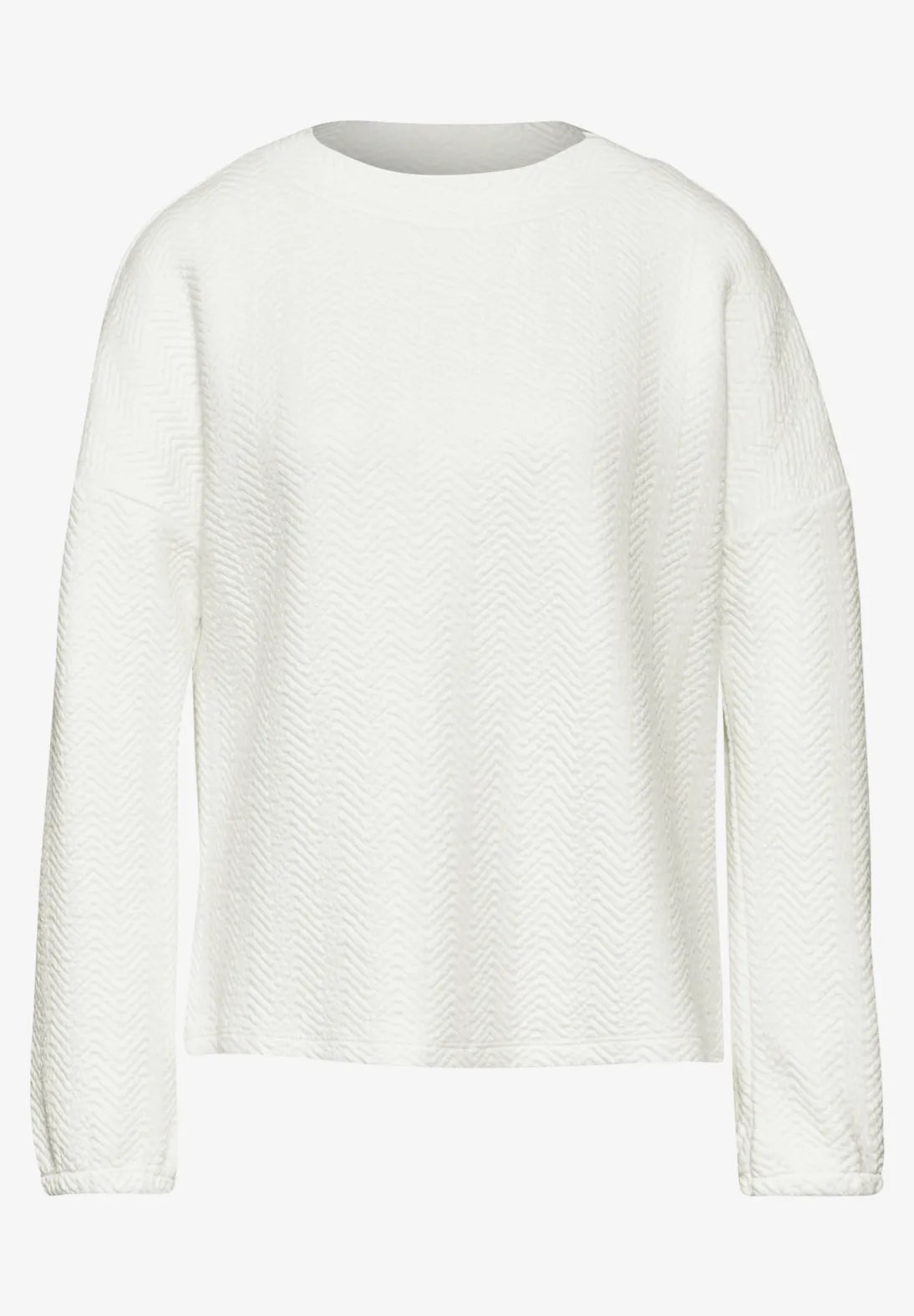 Street One Turtle Neck Top In Lucid White