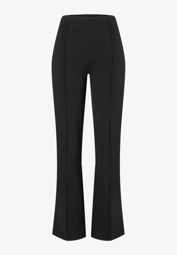 More & More Jersey Flared Trousers In Black