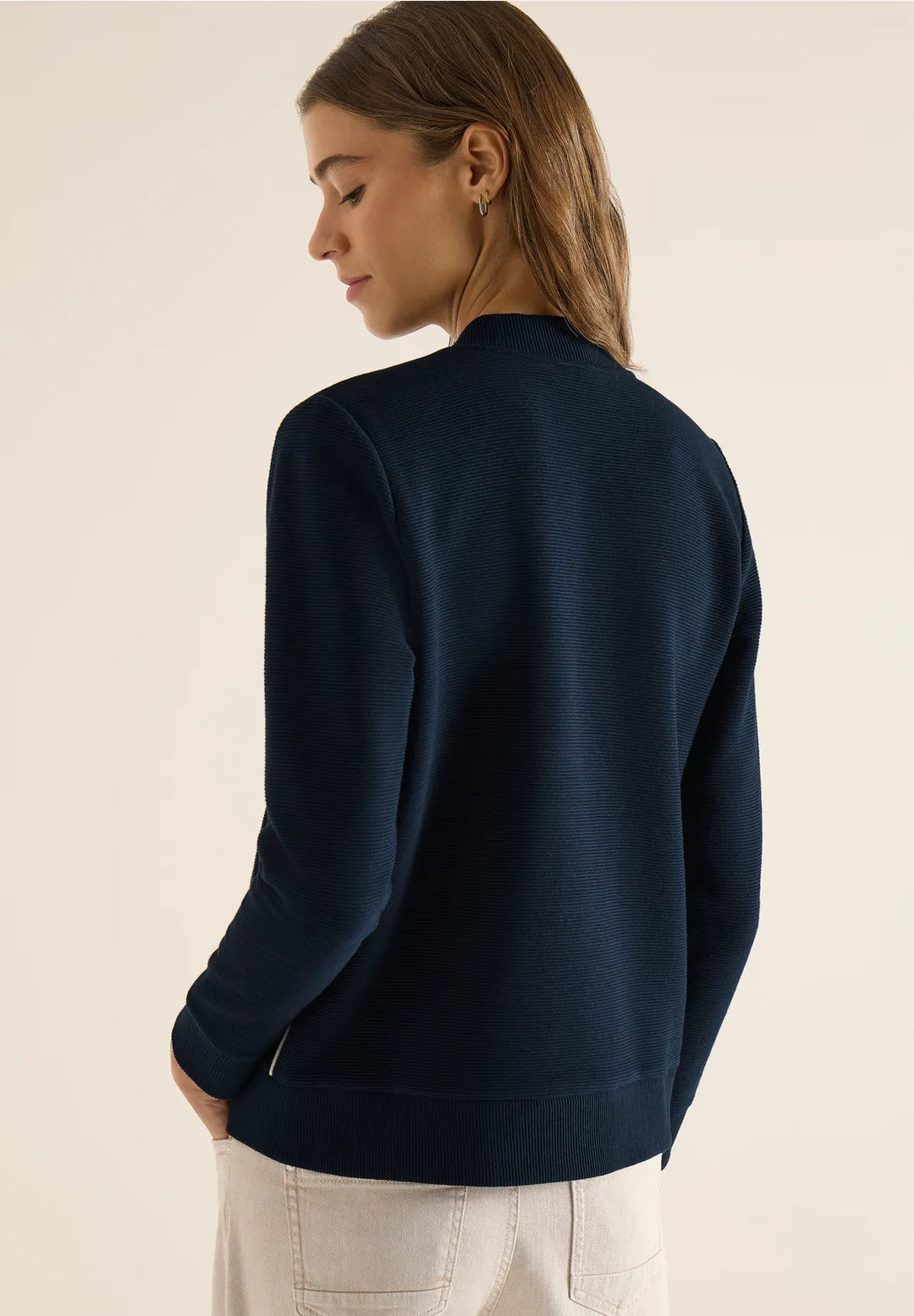 Cecil Ottoman Piping Jacket In Universal Blue