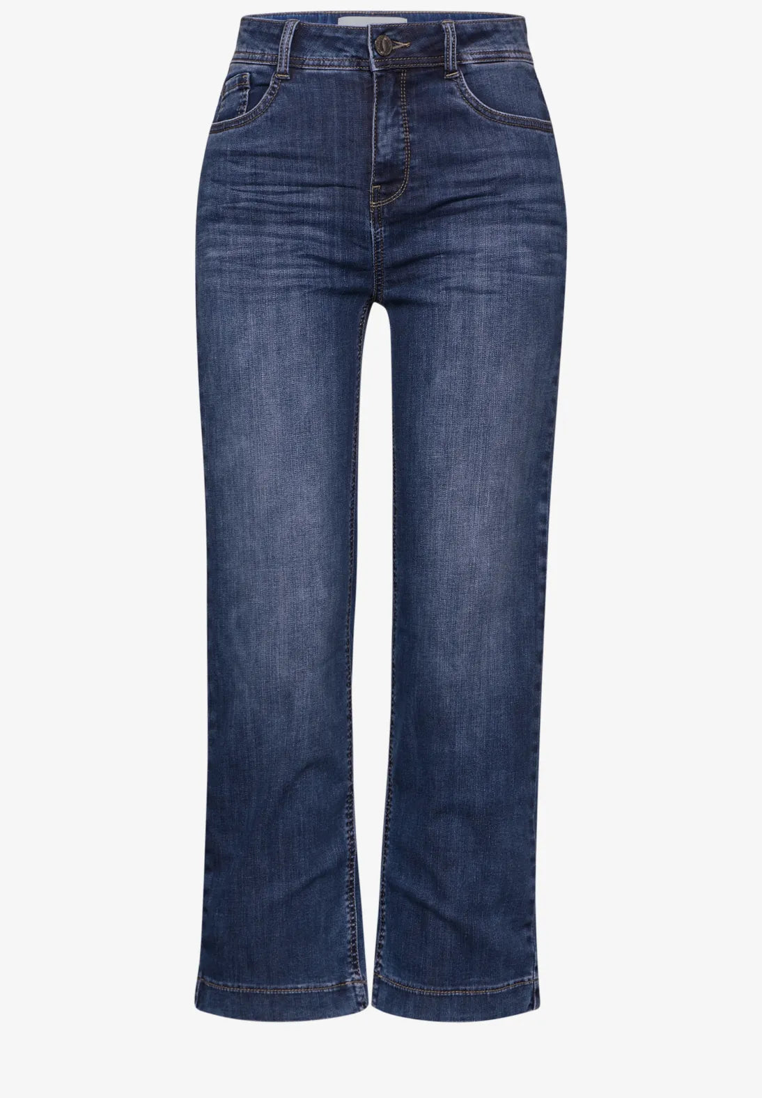 Street One Straight Leg Denim Jeans In Authentic Indigo wash