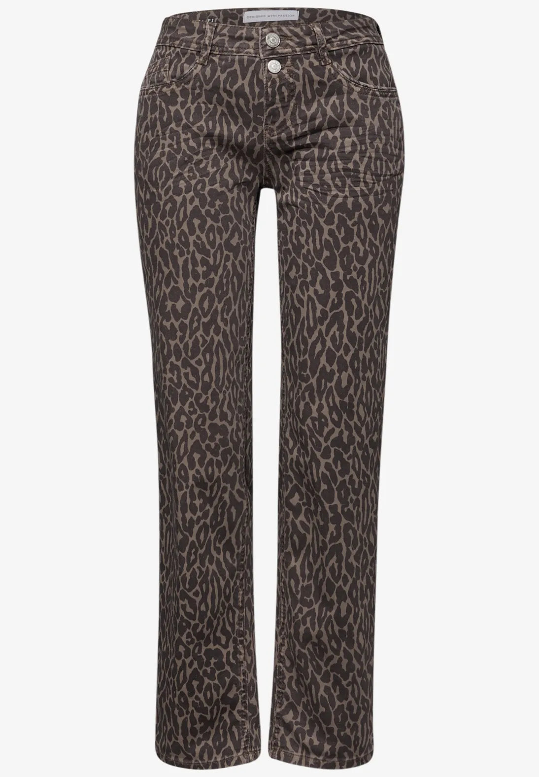 Street One Amelia Leopard Jeans In Leo
