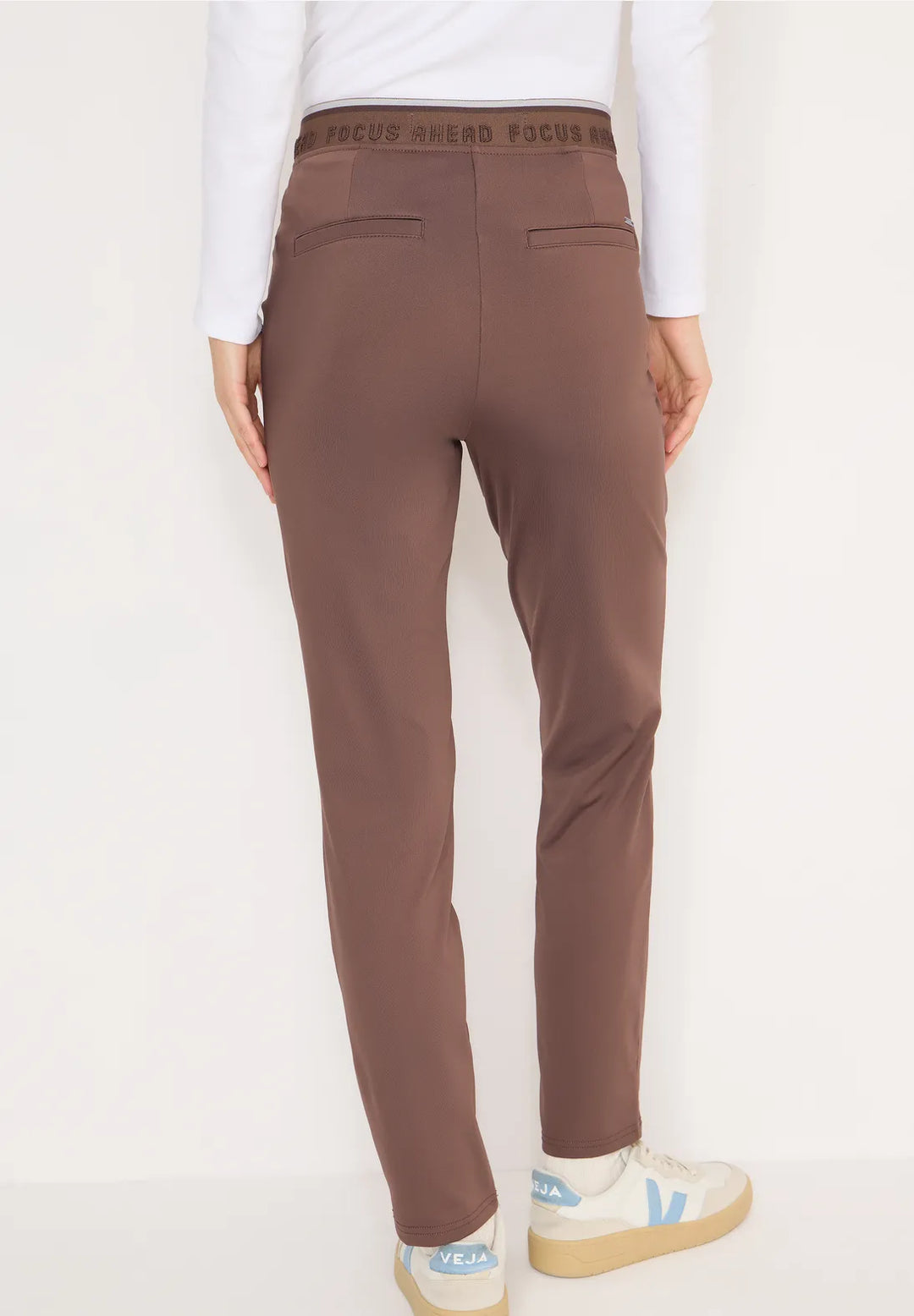 Cecil Tracey Travel Trousers In Urban Taupe