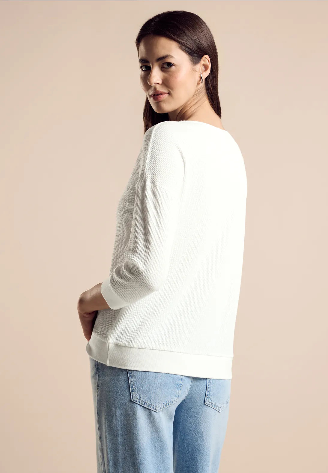 Street One Structured Top In Off White