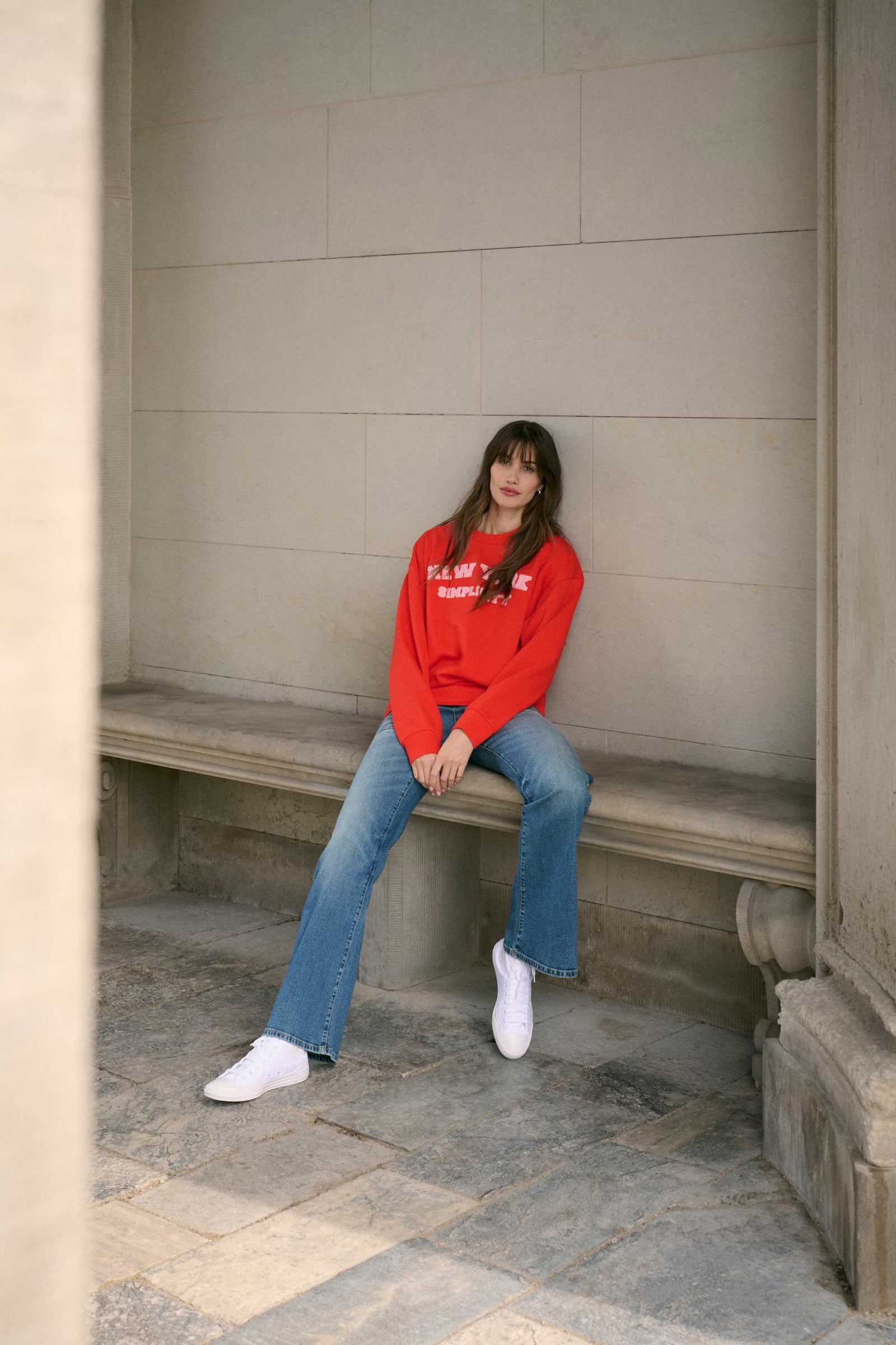 Culture cuchria Charlie sweatshirt In Fiery Red